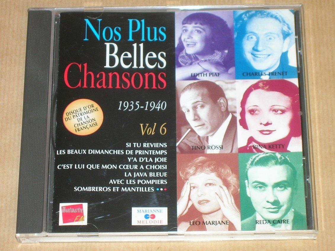 NOS PLUS BELLES CHANSONS Vol 6 1935-1940 État correct -  reconditionné disponible sur Label Emmaüs